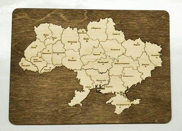 Пазл "Карта Украины" 4215 фото